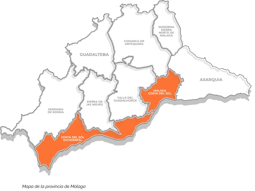 Mapa Provincia de Málaga