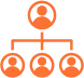 Icono organización jerárquica